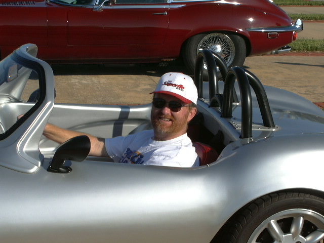 Stan in car, closeup